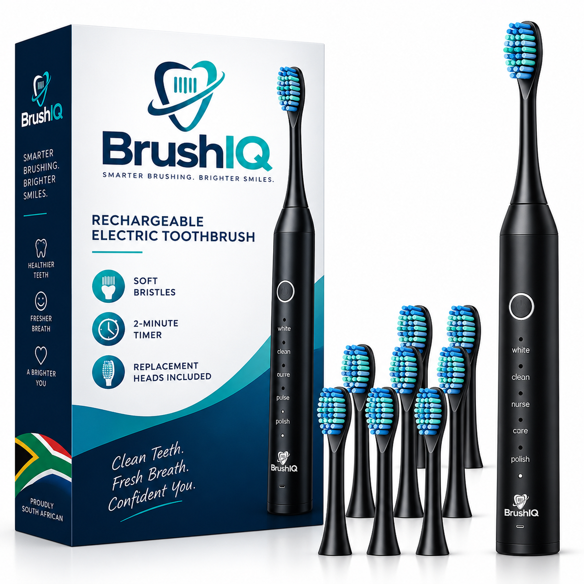 BrushIQ™ Smart Electric Toothbrush – Smarter Brushing, Brighter Smiles